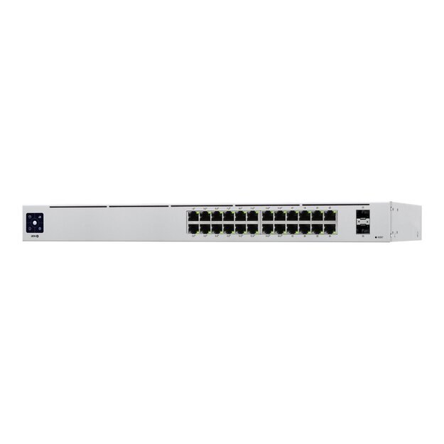 Komutatorius Switch|UBIQUITI|USW-24-POE|Type L2|Desktop/pedestal|Rack|24x10Base-T / 100Base-TX / 1000Base-T|2xSFP|PoE+ ports 16|95 Watts|USW-24-POE