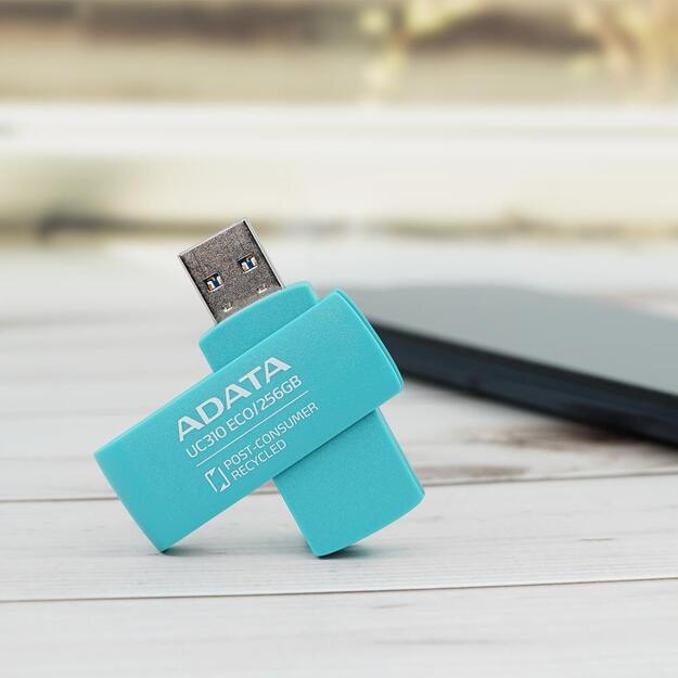 MEMORY DRIVE FLASH USB3.2 256G/GREEN UC310E-256G-RGN ADATA