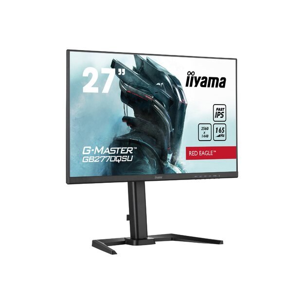 IIYAMA GB2770QSU-B5 27inch ETE IPS G-Master 2560x1440 165Hz 1000:1 400cd/m2 0.5ms HDMI DP 2xUSB-HUB 3.0 Speakers Black Tuner