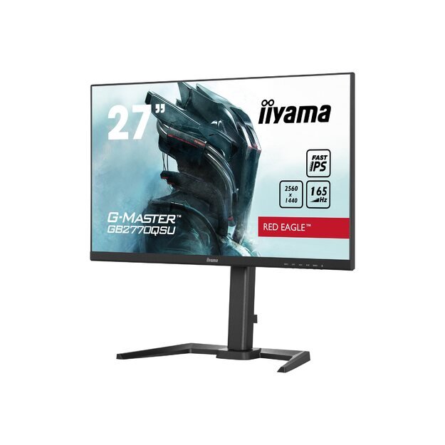 IIYAMA GB2770QSU-B5 27inch ETE IPS G-Master 2560x1440 165Hz 1000:1 400cd/m2 0.5ms HDMI DP 2xUSB-HUB 3.0 Speakers Black Tuner