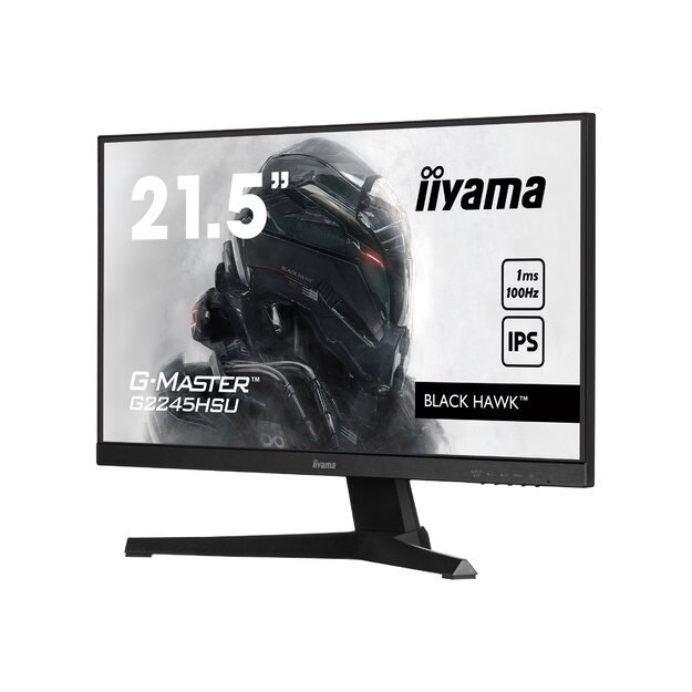 IIYAMA G2245HSU-B1 G-Master 21.5inch ETE IPS FHD Black Hawk 100Hz 250cd/m2 1ms HDMI DP USB-HUB 2x2.0 Speakers Black Tuner