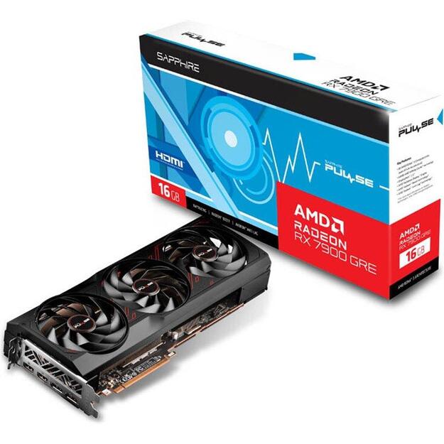 SAPPHIRE PULSE AMD RADEON RX 7900 GRE GAMING OC 16GB GDDR6 DUAL HDMI DUAL DP