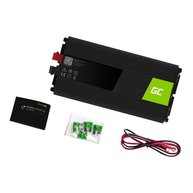 GREENCELL Inverter 12V - 230V 1500W/3000W Pure sine wave