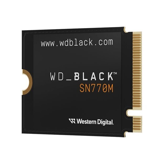 SSD|WESTERN DIGITAL|Black SN770M|1TB|M.2|PCIe Gen4|NVMe|Write speed 4900 MBytes/sec|Read speed 5150 MBytes/sec|2.38mm|TBW 600 TB|WDS100T3X0G