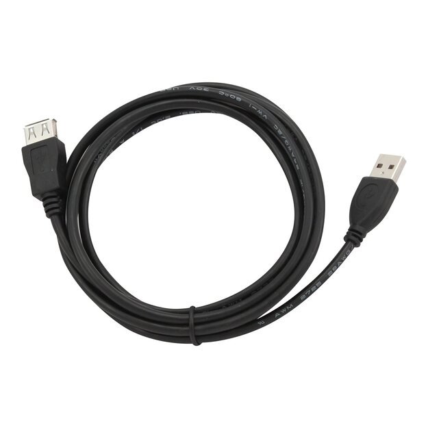 GEMBIRD CCP-USB2-AMAF-6 Gembird USB 2.0 A- A-socket 6ft cable black