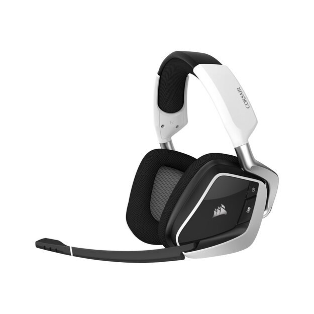 Ausinės CORSAIR GAMING VOID RGB ELITE Wireless Premium Gaming Headset with 7.1 Surround Sound White EU Version