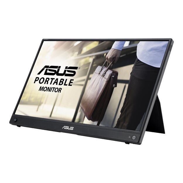 Monitorius ASUS MB16AWP 15.6inch WLED IPS FHD AG 16:9 60Hz 250cd/m2 5ms Mini HDMI USB Type-C 2x1.5W speaker Black+Gun Metal