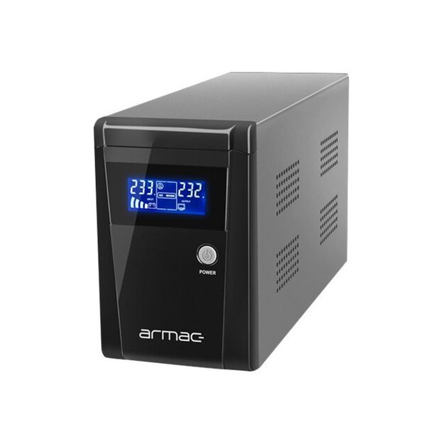 Nepertraukiamo maitinimo šaltinis UPS ARMAC O/1000E/LCD OFFICE Line-Interactive 1000E LCD 3x 230V PL OUT, USB