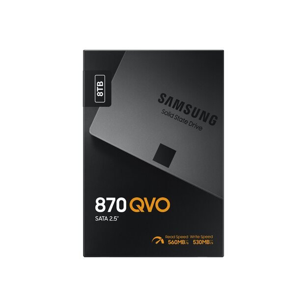 Kietasis diskas (SSD) vidinis SAMSUNG 870 QVO SSD 8TB SATA 2.5inch