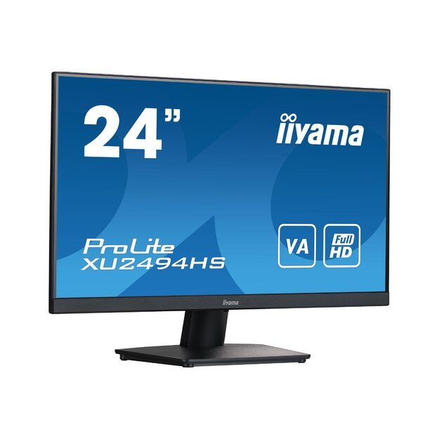 IIYAMA XU2494HS-B2 24inch ETE VA-panel 1920x1080 4ms 250cd/m2 HDMI DP Speakers