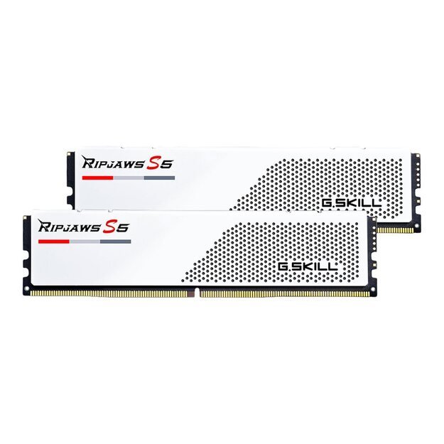 Operatyvioji atmintis (RAM) G.SKILL Ripjaws S5 DDR5 32GB 2x16GB 5600MHz CL36 1.2V XMP 3.0 white