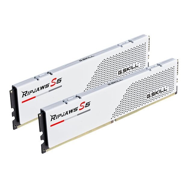 Operatyvioji atmintis (RAM) G.SKILL Ripjaws S5 DDR5 32GB 2x16GB 5600MHz CL36 1.2V XMP 3.0 white