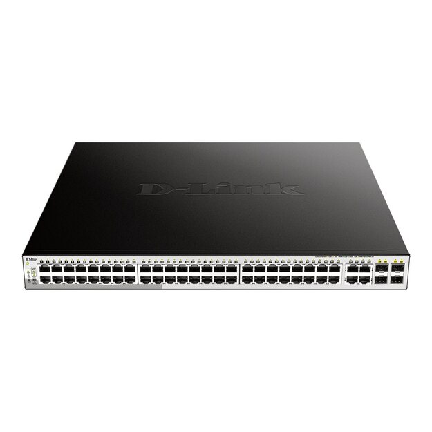 Komutatorius D-LINK 52-Port Layer2 Smart Managed 48x PoE Gigabit dlink green 3.0 48x 10/100/1000Mbit/s TP RJ-45 PoE Ports 802.3at