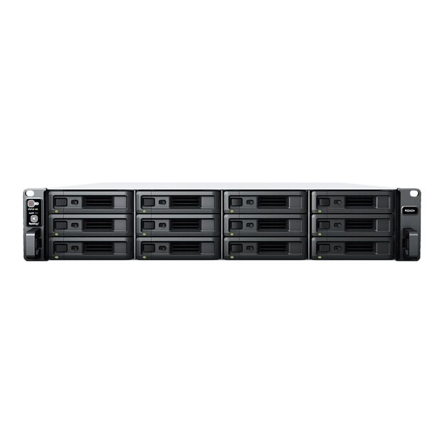 SYNOLOGY RS2423RP+ 12-BAY Rackstation AMD Ryzen Embedded V1500B AMD QUAD CORE 8GB RAM HDD/SSD Only 4