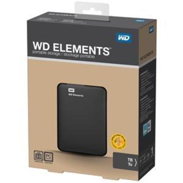 WD Elements 1,5TB HDD USB3.0 Portable 2,5inch RTL extern RoHS compliant Low cost black