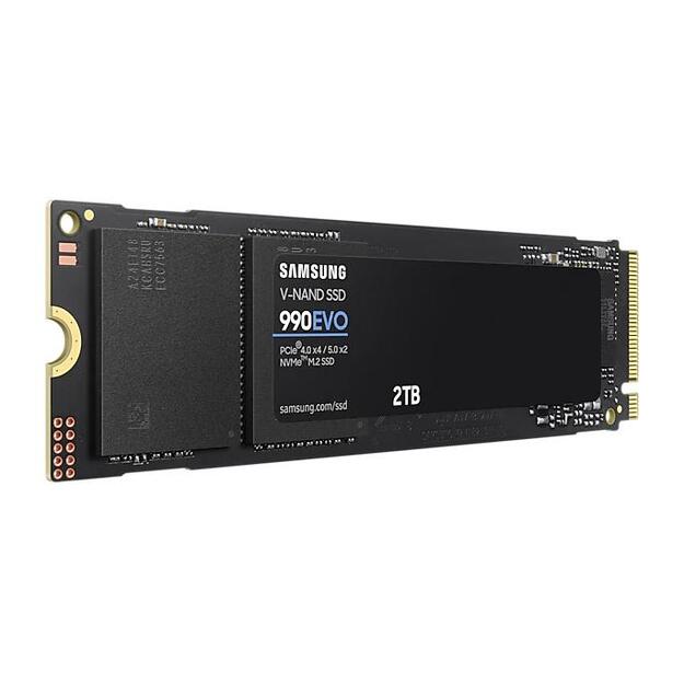 SSD|SAMSUNG|990 EVO|2TB|M.2|PCIe Gen4|NVMe|TLC|Write speed 4200 MBytes/sec|Read speed 5000 MBytes/sec|2.38mm|TBW 1200 TB|MZ-V9E2T0BW