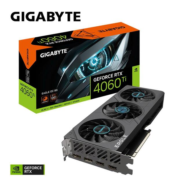 GIGABYTE RTX4060 Ti EAGLE OC 8GB GDDR6 2xHDMI 2xDP