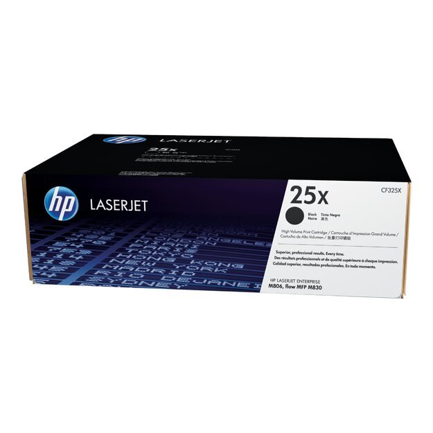 HP 25X Black LaserJet Toner Cartridge LJ  Enterprise M806 & flow MFP M830 34500 / 40000 pages