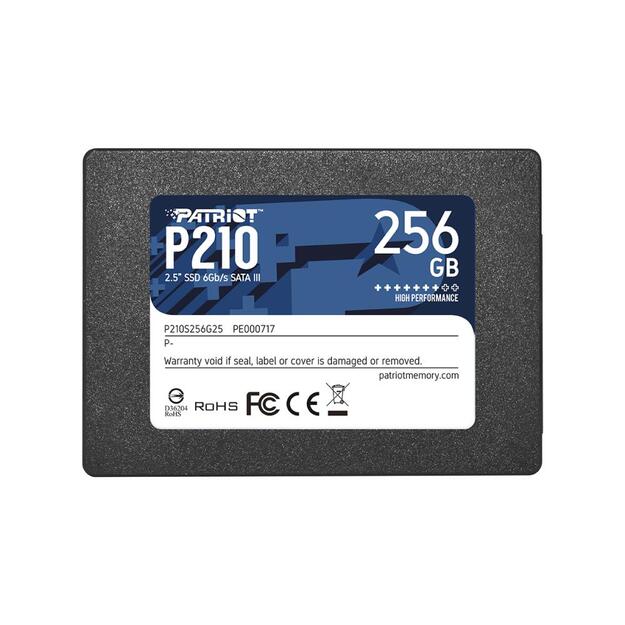 Kietasis diskas (SSD) vidinis PATRIOT P210 SSD 256GB SATA 3 Internal Solid State Drive 2.5inch