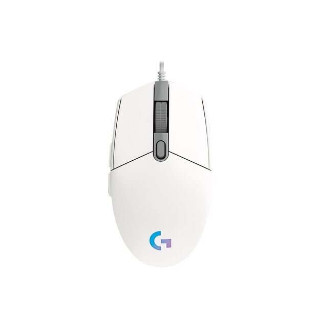 Kompiuterinė pelė laidinė LOGITECH G102 LIGHTSYNC - WHITE - EER