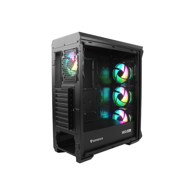 Kompiuterio korpusas NATEC Genesis PC case Irid 505 aRGB midi