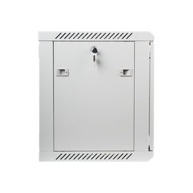 Komutacinė spinta pakabinama LANBERG WF01-6409-10S rack 19 demounted flat pack 9U/600x450mm gray 3