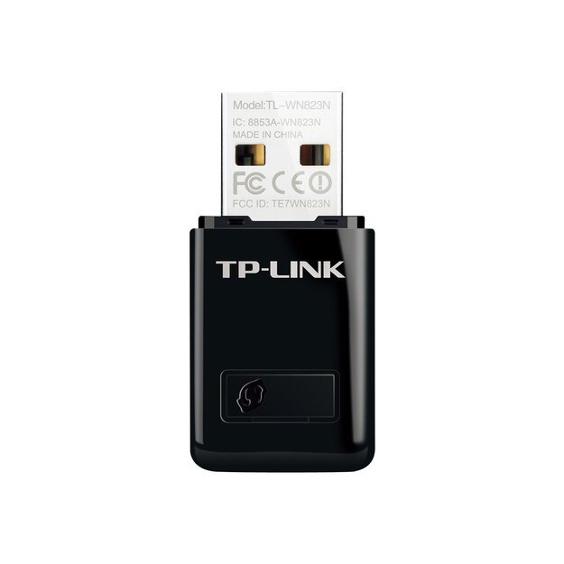 Belaidžio ryšio stiprintuvas TP-LINK N300 WLAN Mini-USB-Adapter, 2,4GHz, QSS-Taste, Autorun-Tool
