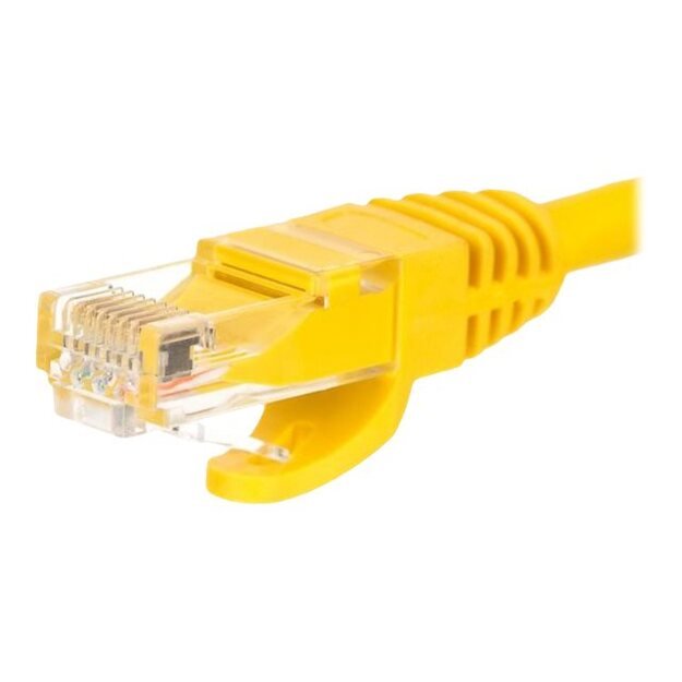 Patch kabelis NETRACK BZPAT5UY RJ45, snagless boot, Cat 5e UTP, 5m yellow