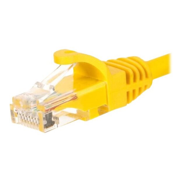 Patch kabelis NETRACK BZPAT5UY RJ45, snagless boot, Cat 5e UTP, 5m yellow