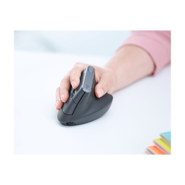 Kompiuterinė pelė belaidė LOGITECH MX Vertical Advanced Ergonomic Mouse - GRAPHITE - EMEA