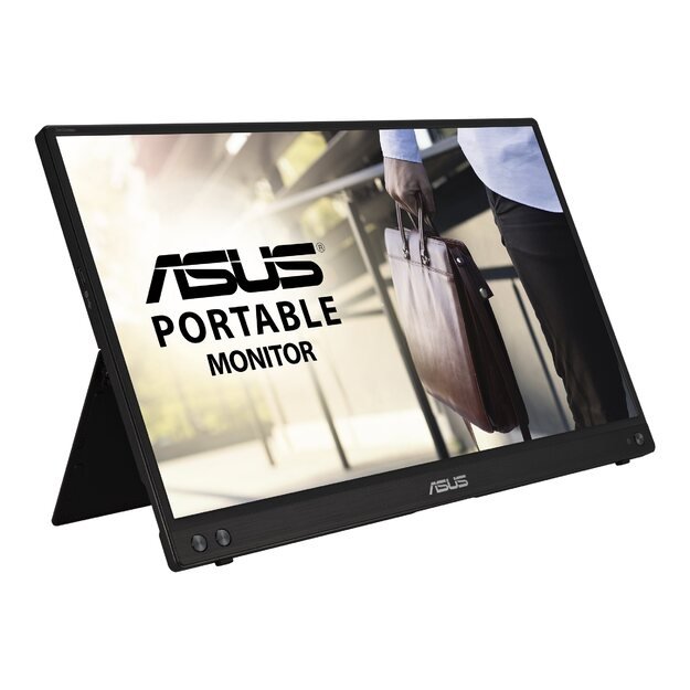 Monitorius ASUS ZenScreen MB16ACV Portable USB Monitor 15.6inch Full HD IPS Hybrid Signal Solution USB Type-C Flicker Free Blue Light Filter