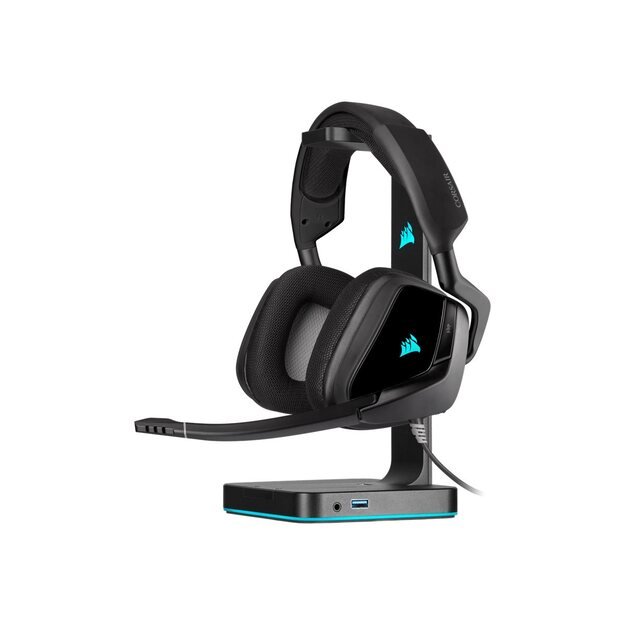 Ausinės CORSAIR VOID RGB ELITE USB Premium Gaming Headset with 7.1 Surround Sound Carbon EU Version