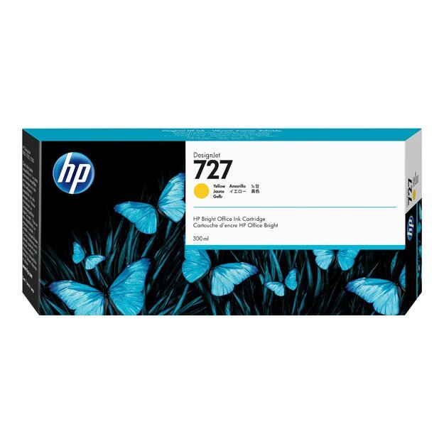 HP 727 300-ml Ink Cartridge Yellow