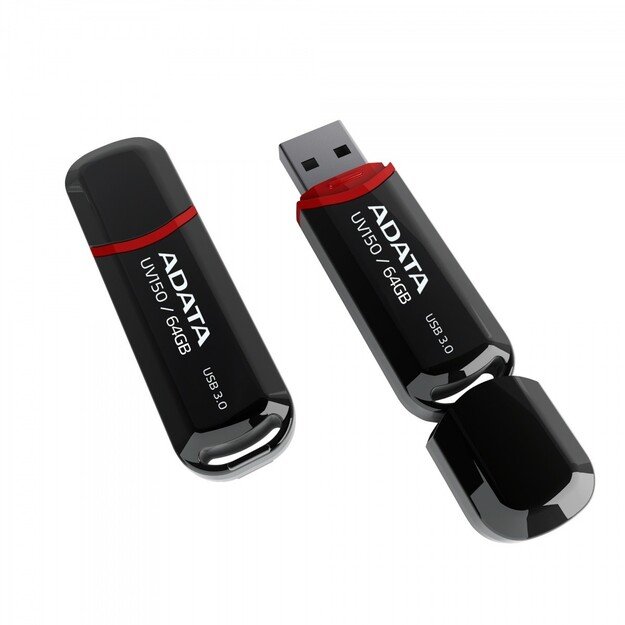 USB raktas A-DATA UV150 64GB USB3.0 Stick Black