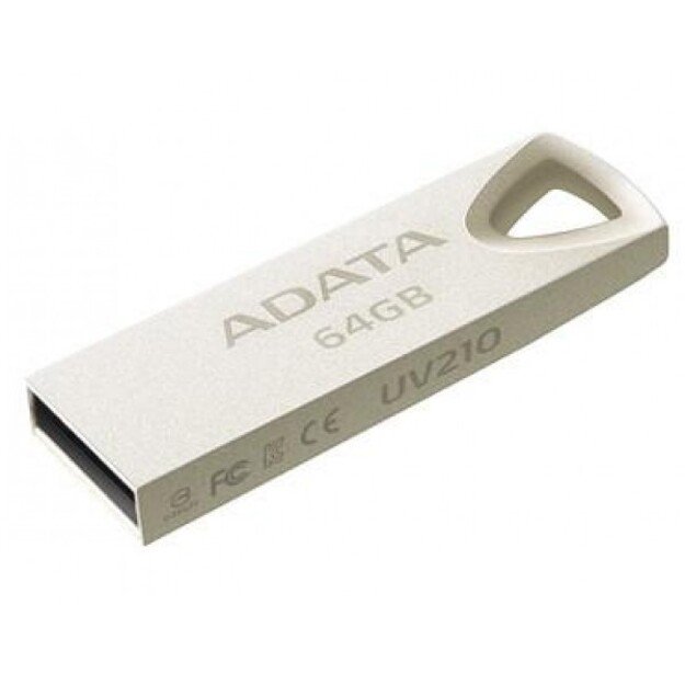 USB raktas ADATA 64GB USB2.0 UV210 Silver