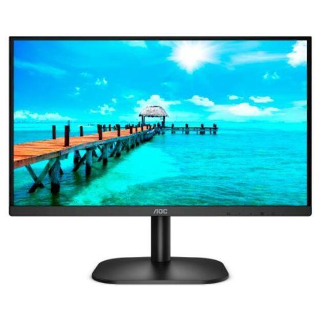 Monitorius AOC 24B2XDA 23.8inch IPS WLED FHD 1920x1080 16:9 250nit 75Hz 1000:1 4ms HDMI1.4 VGA DVI Headphone out Black