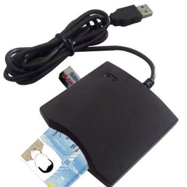 Asmens tapatybės kortelių skaitytuvas USB PC SC SMART CARD READER N68