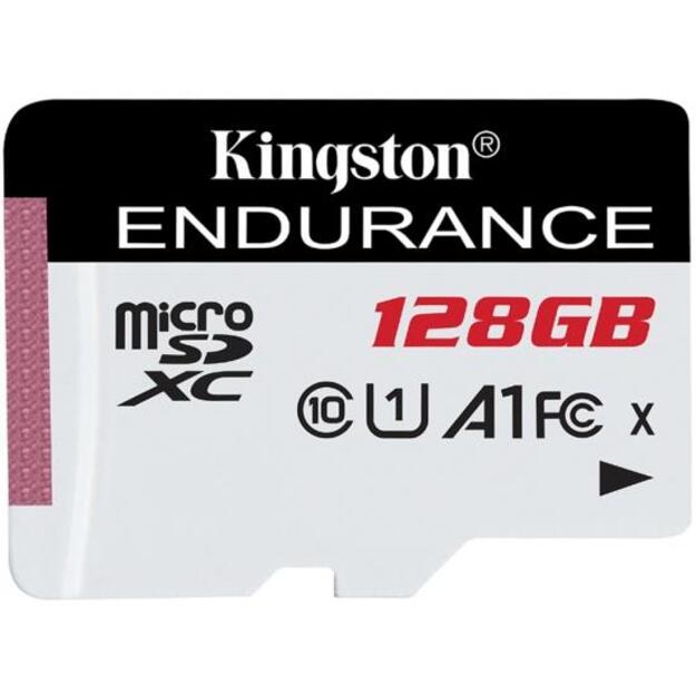 Atminties kortelė KINGSTON 128GB microSDXC Endurance 95R/45W C10 A1 UHS-I Card Only