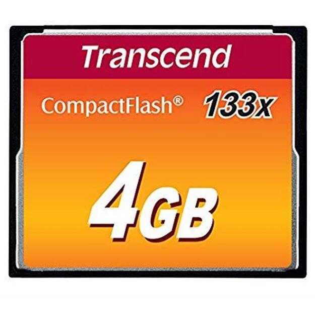 Atminties kortelė MEMORY COMPACT FLASH 4GB/SLC TS4GCF133 TRANSCEND