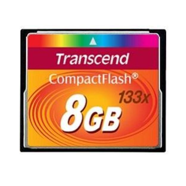 Atminties kortelė MEMORY COMPACT FLASH 8GB/133X TS8GCF133 TRANSCEND