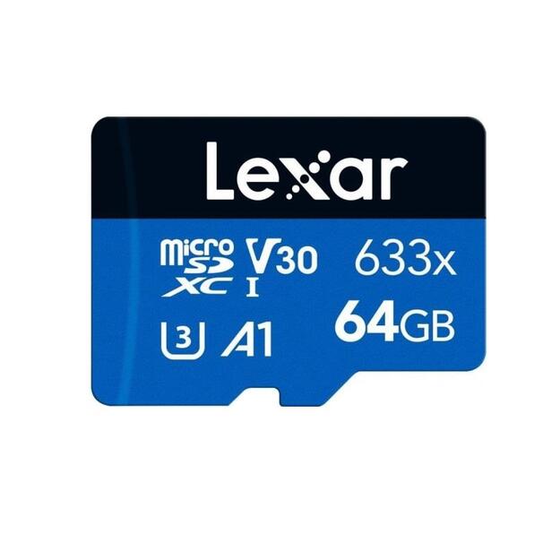 Atminties kortelė MEMORY MICRO SDXC 64GB UHS-I/LMS0633064G-BNNNG LEXAR
