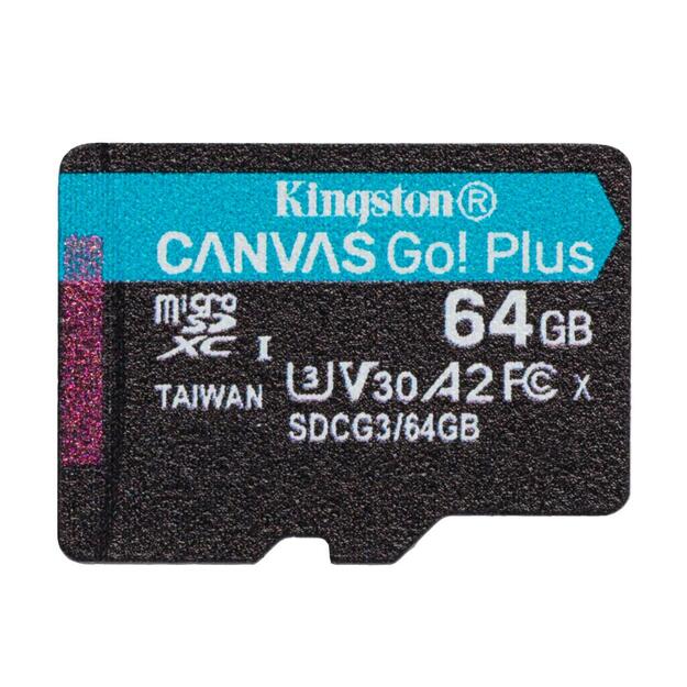 Atminties kortelė MEMORY MICRO SDXC 64GB UHS-I/SDCG3/64GBSP KINGSTON