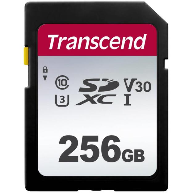 Atminties kortelė MEMORY SDXC 256GB UHS-I/C10 TS256GSDC300S TRANSCEND