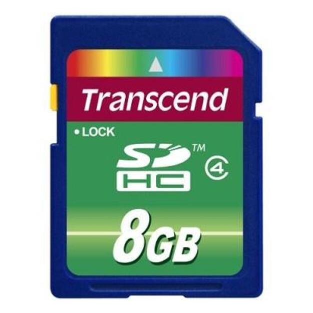 Atminties kortelė SDHC 8GB/CLASS4 TS8GSDHC4 TRANSCEND