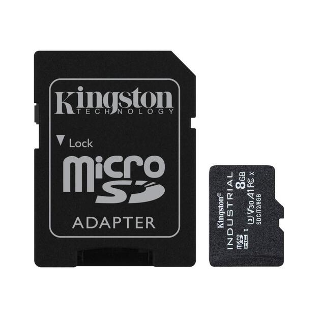 Atminties kortelė su adapteriu MICRO SDHC 8GB UHS-I/W/A SDCIT2/8GB KINGSTON