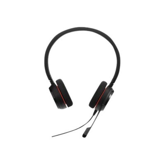 JABRA EVOLVE 20 UC Stereo USB Headband Noise cancelling USB connector with mute-button and volume control on the cord