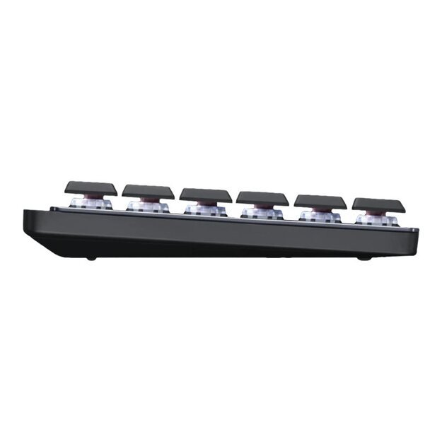 Belaidė klaviatūra LOGITECH MX Mechanical Mini Minimalist Wireless Illuminated - GRAPHITE - (US) INTL - 2.4GHZ/BT - N/A - EMEA - TACTILE