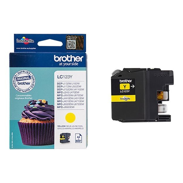 BROTHER LC123Y ink yellow 600pages