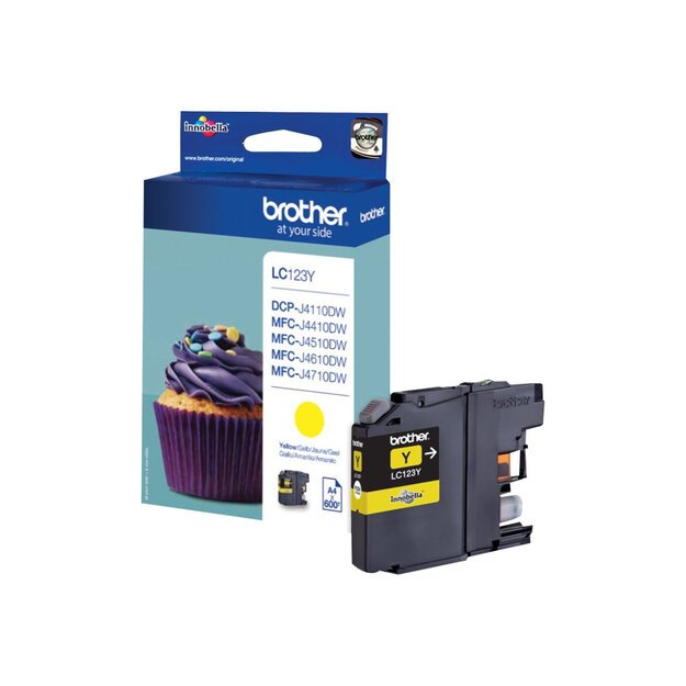 BROTHER LC123Y ink yellow 600pages