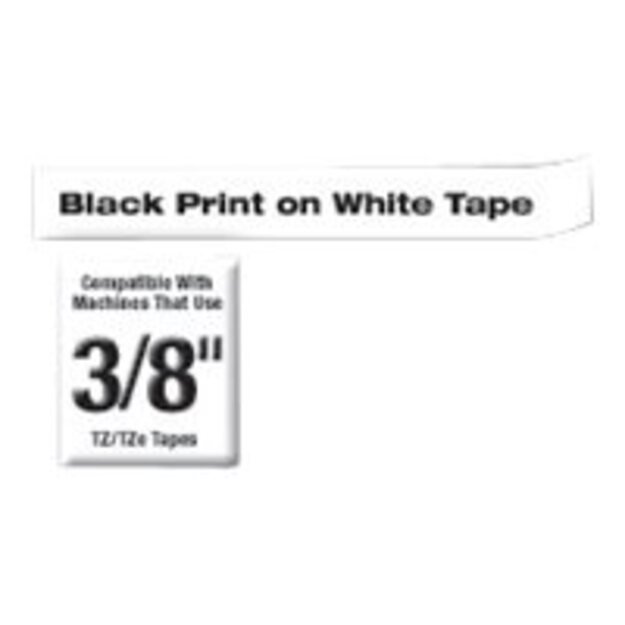 BROTHER TZE221 tape cassette 9mm 8m white/black P-touch 200/300/500series